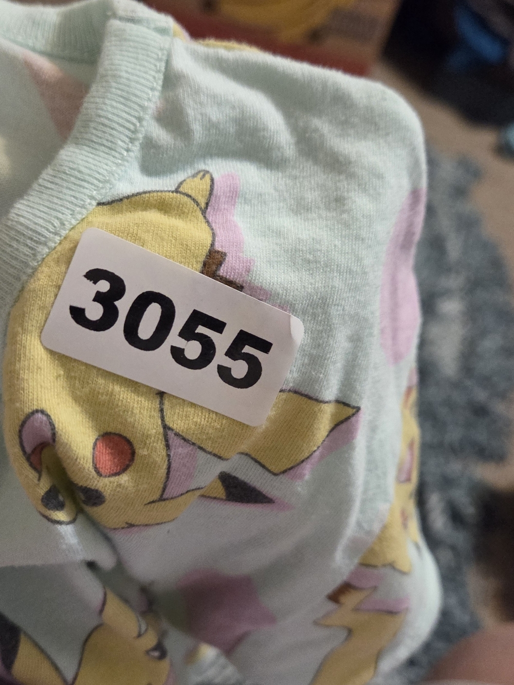 Pokemon Kids Casual Dress in Mint with Yellow Pikachu and Pink Accents